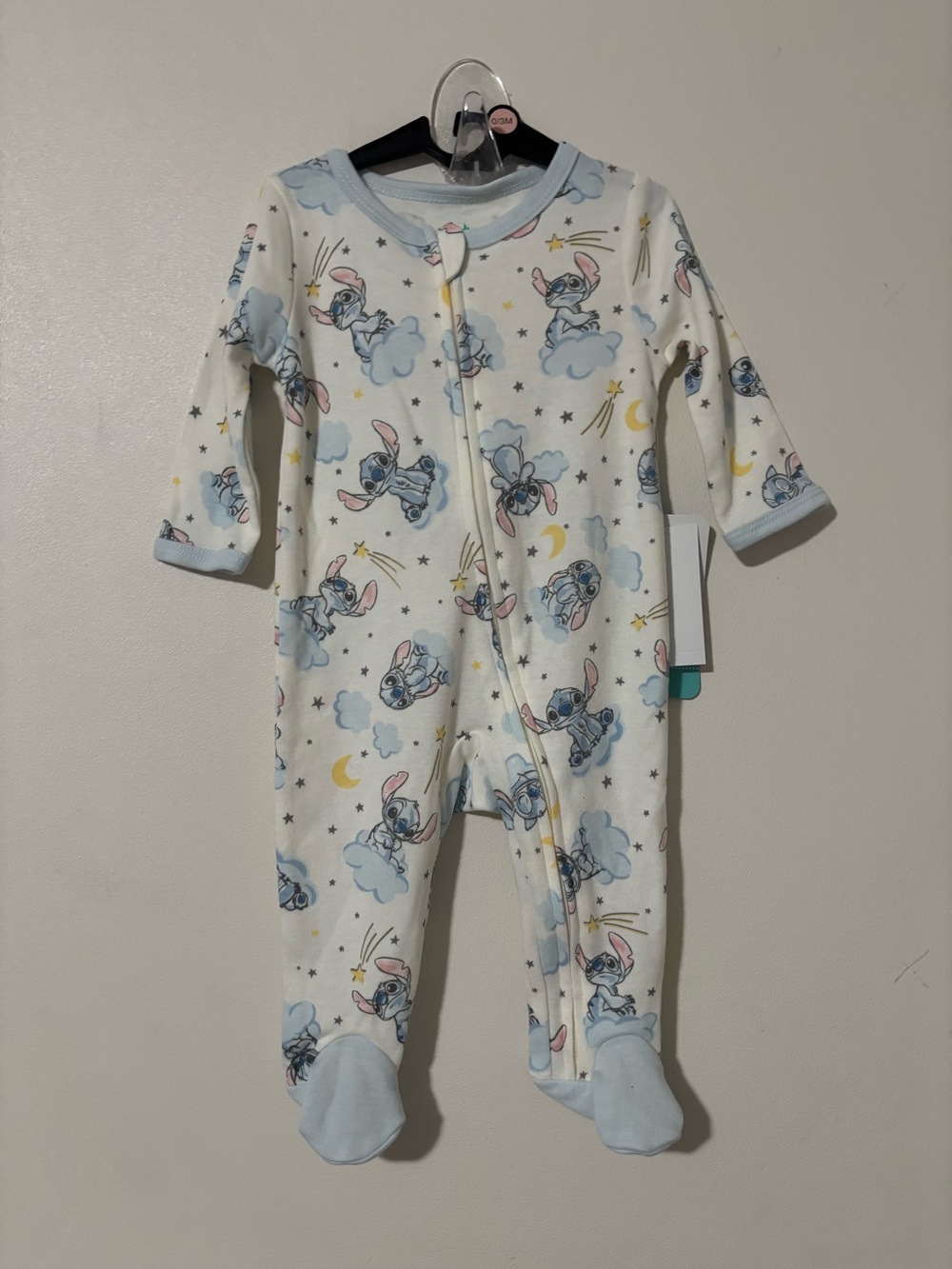 Disney Baby Stitch Pajamas Size 0-3M